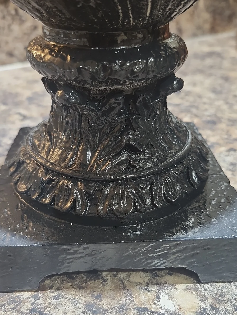 Vintage Resin Pedesta Candle Holders - Pair